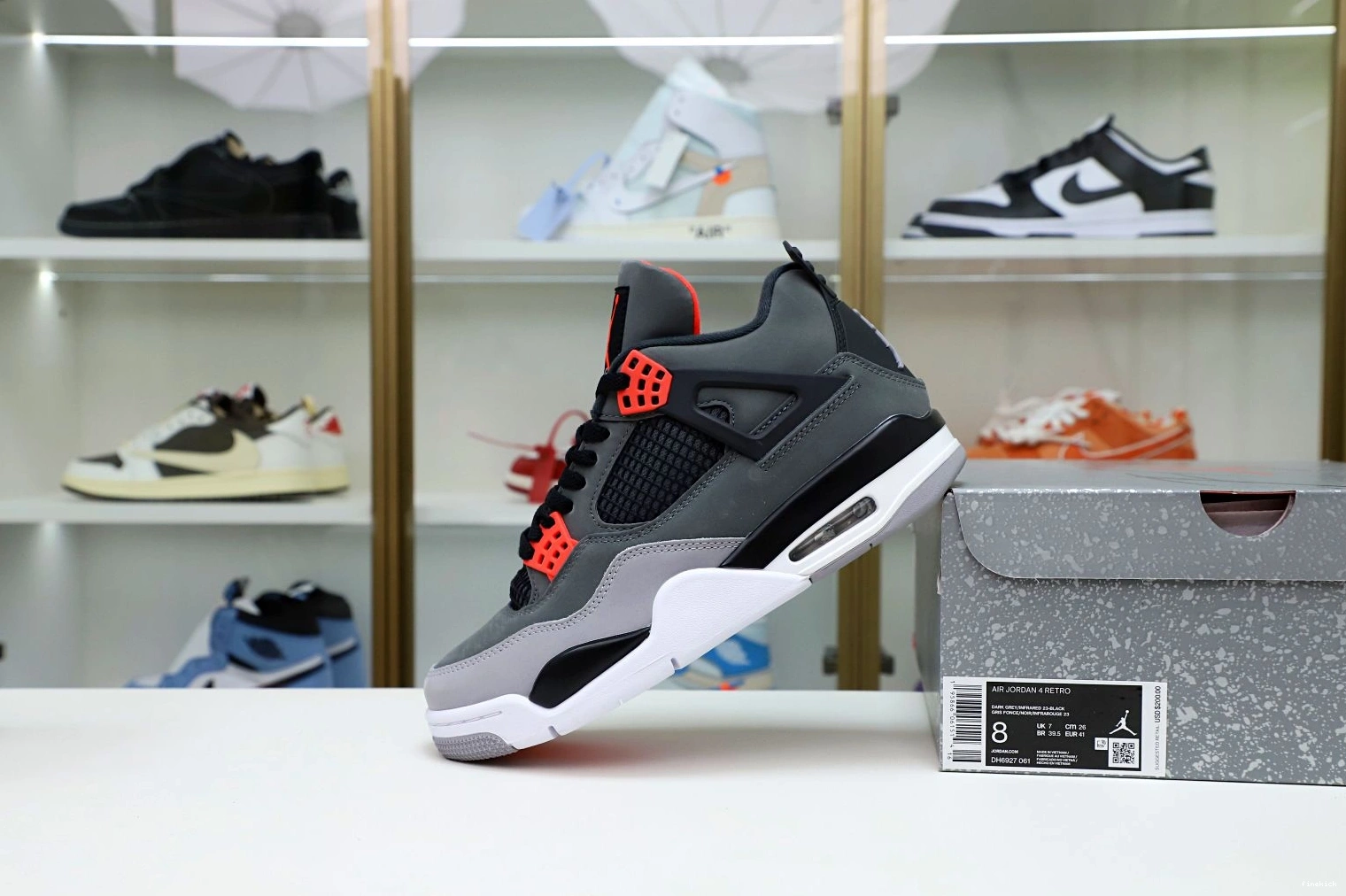 INFRARED AIR JORDAN 4 0215